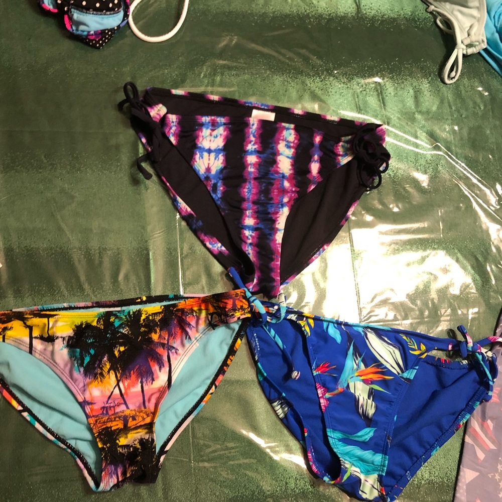 THREE bathing suit bottoms!!!